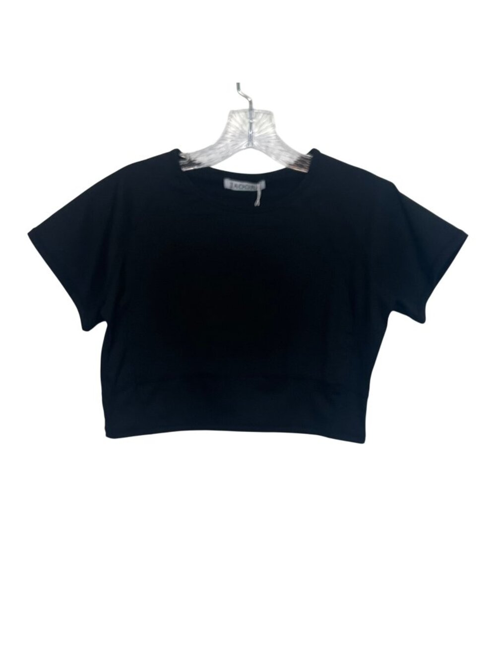 Jaoora Crop Top Tshirt Stretchy Medium Black New Casual Summer